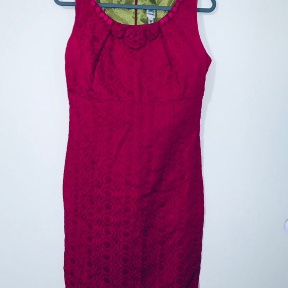 Sangria A Line knee length floral themed dress - Picture 6 of 6